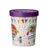 Gekleurde Snoepbakje 21 Jaar 12cm